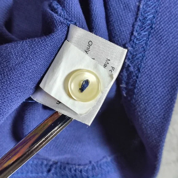 Peter Millar Polo Shirt Mens XL Blue Crown Finish Embroidered Stretch Golf - Picture 8 of 9